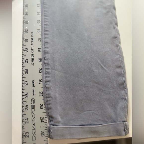 Dear John Jeans Cuffed Twill Knit Denim Trousers Gray SZ 28 - LIKE NEW! - Picture 14 of 16